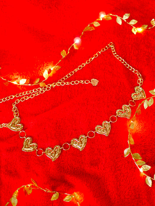 CEINTURE DORÉE COEUR