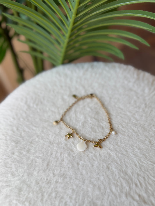 CHAINE DE CHEVILLE COQUILLAGE