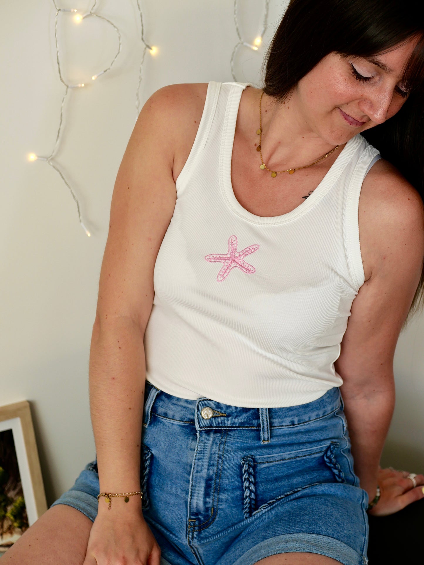DÉBARDEUR ECUME ROSE
