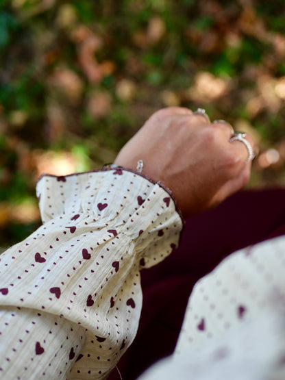 TAUPE BROWN CLARA BLOUSE (PETITE AND PLUS SIZE)