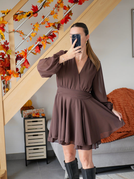 ROBE HARMONIE CHOCOLAT