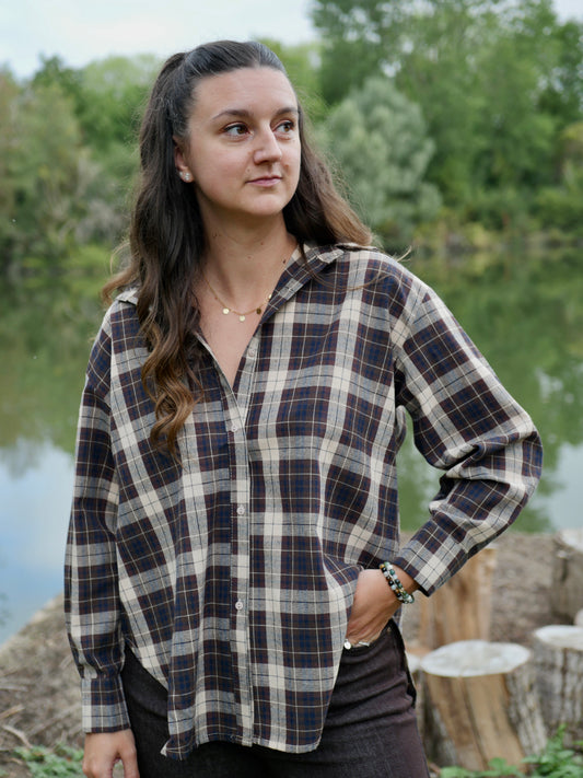 CHEMISE LISON MARRON