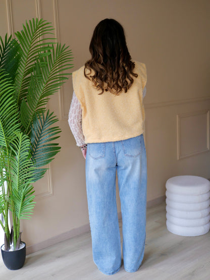 VESTE ZOE JAUNE PALE