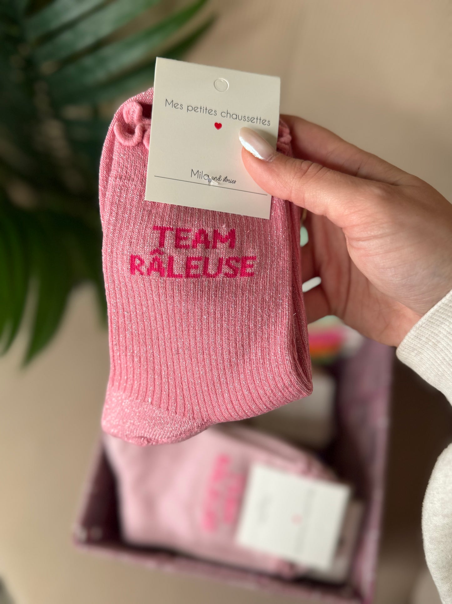 CHAUSSETTES PAILLETÉES TEAM RALEUSE