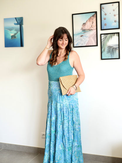 JUPE SIENNA BLEU CLAIR