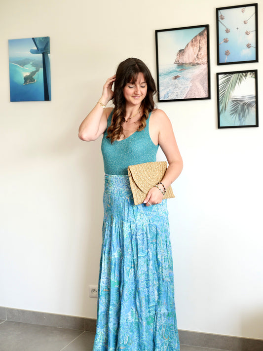 JUPE SIENNA BLEU CLAIR