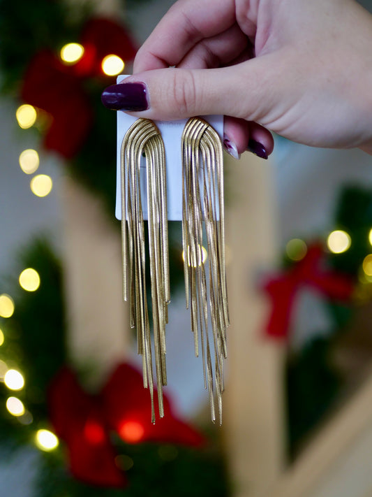 BOUCLE D'OREILLES NEW YEAR'S DORÉ