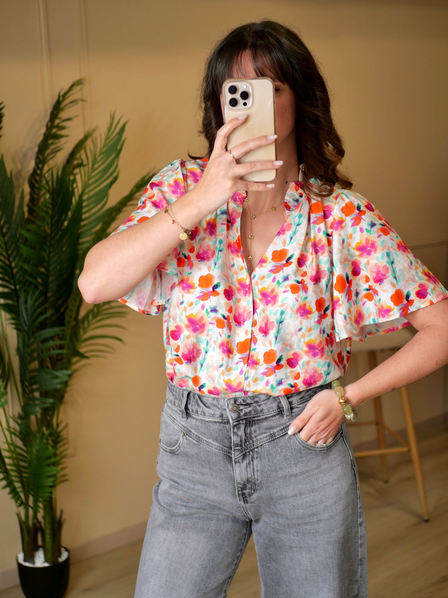 BLOUSE ANDORRA (PETITE ET GRANDE TAILLE)