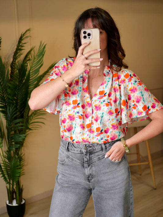 BLOUSE ANDORRA (PETITE ET GRANDE TAILLE)