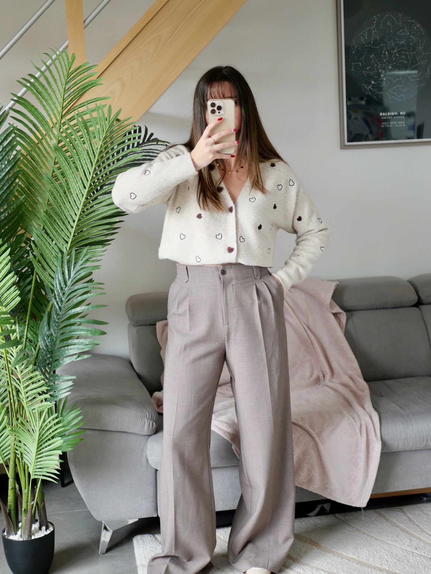 PANTALON BASILE TAUPE