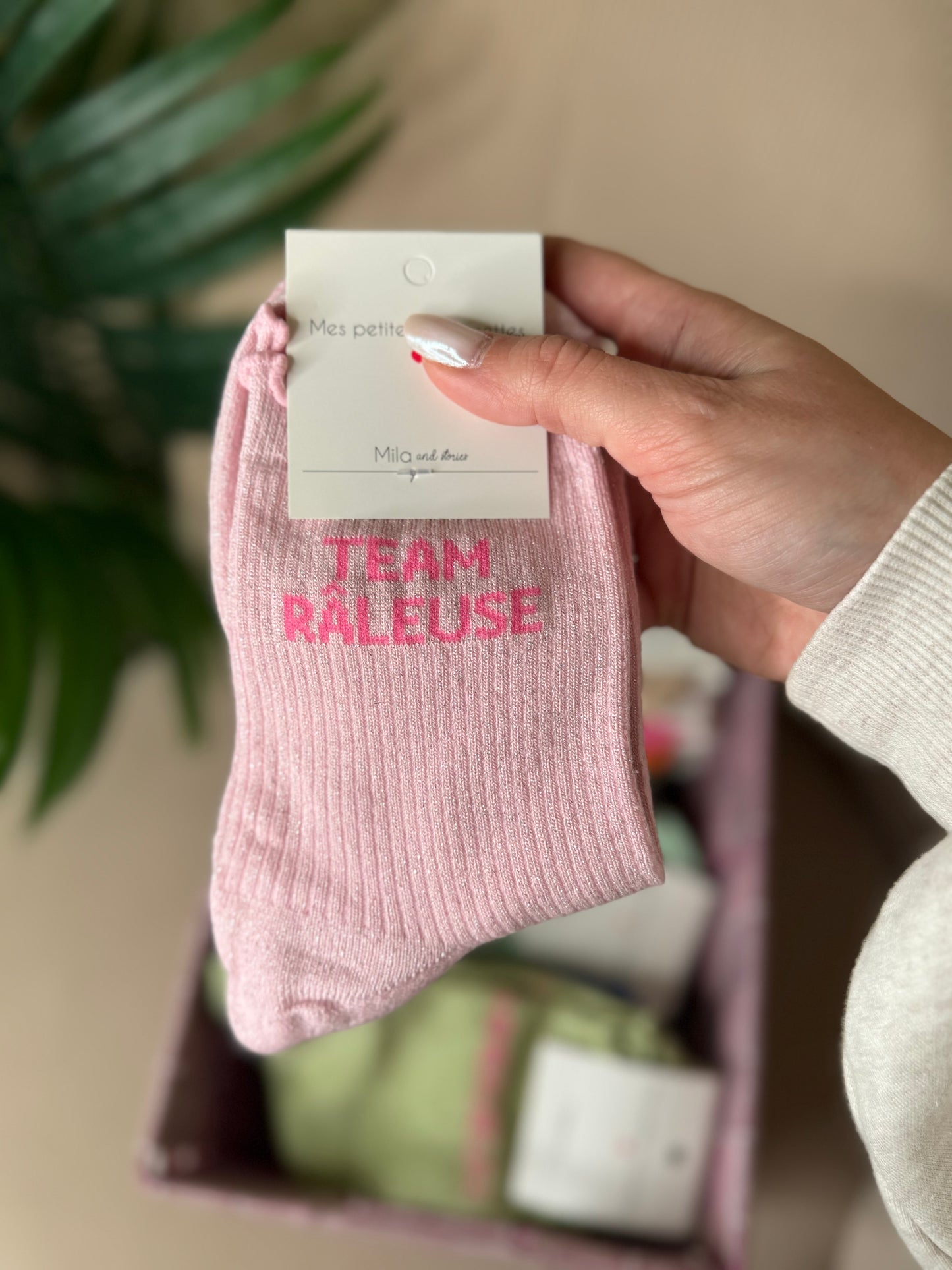 CHAUSSETTES PAILLETÉES TEAM RALEUSE