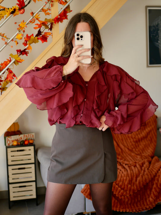 BLOUSE VICTOIRE BORDEAUX